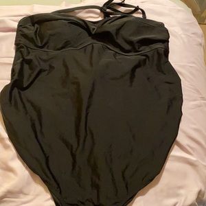 XXL maternity one piece swimsuit black